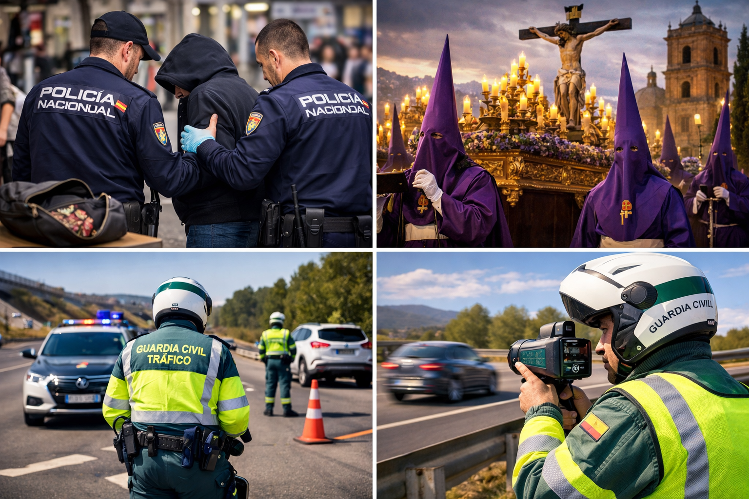 Seguridad en Semana Santa: cómo evitar accidentes de tráfico, hurtos y robos en domicilios